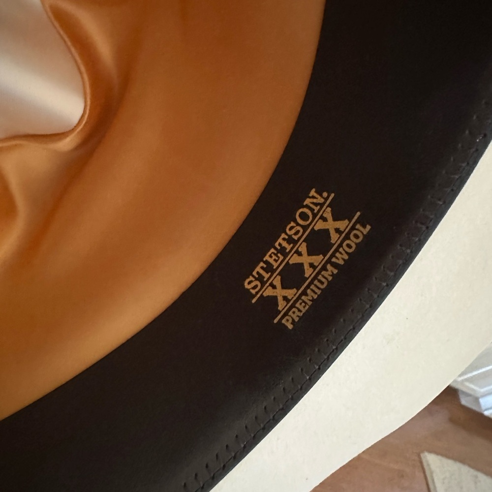 Stetson White 3X Cowboy Hat - Picture 6 of 7